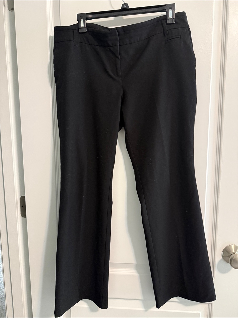 Van Heusen Black Boot Cut Dress Pants